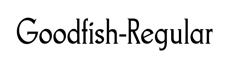 Goodfish-Regular  フリーフォントのダウンロード
