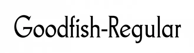Goodfish-Regular  नि: शुल्क फ़ॉन्ट्स डाउनलोड