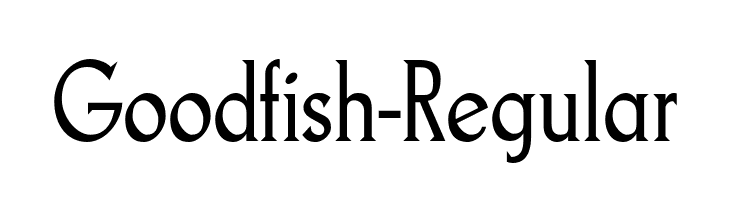 Goodfish-Regular  لخطوط تنزيل