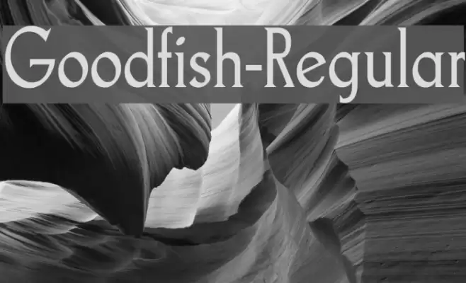 Goodfish-Regular Font examples