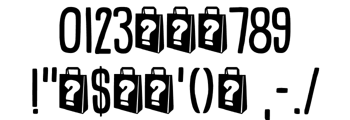 Goodie Bag DEMO Regular Font OTHER CHARS