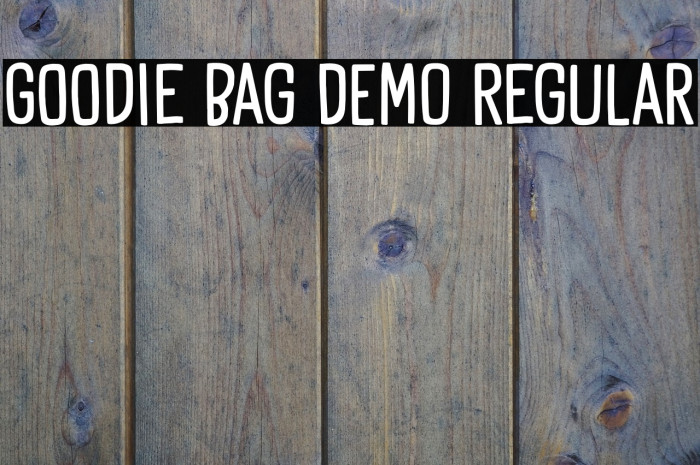 Goodie Bag DEMO Regular Font examples