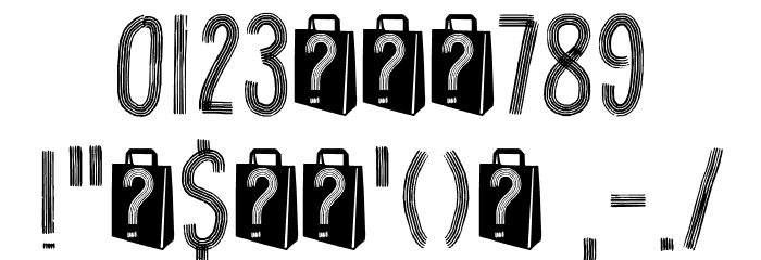 Goodie Bag Lines DEMO Regular Font OTHER CHARS