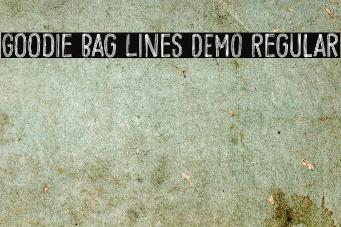 Goodie Bag Lines DEMO Regular Font examples