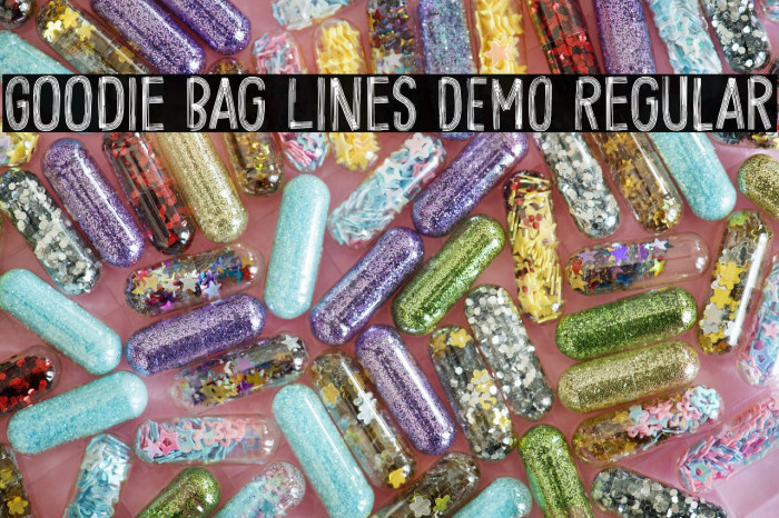 Goodie Bag Lines DEMO Regular Font examples