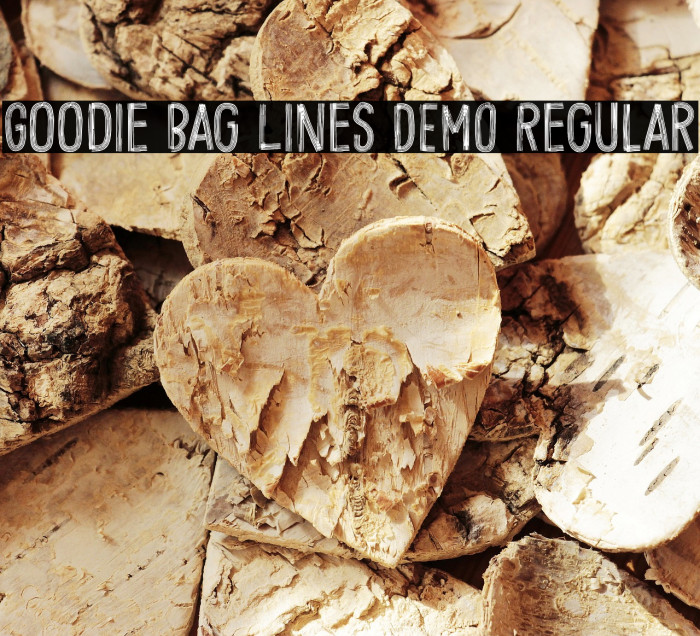 Goodie Bag Lines DEMO Regular Font examples