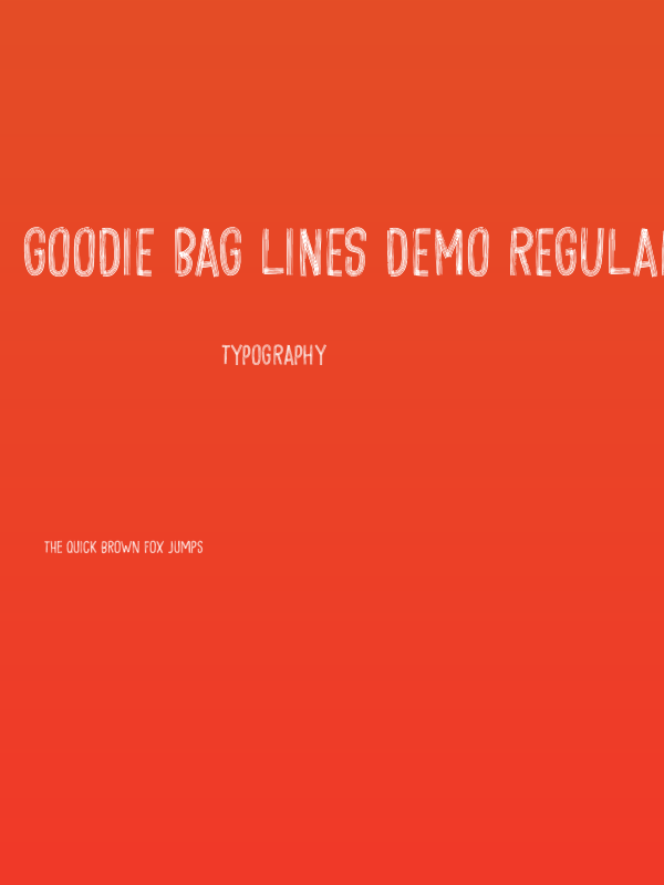 Goodie Bag Lines DEMO Regular Poster