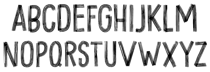 Goodie Bag Lines DEMO Regular Font LOWERCASE