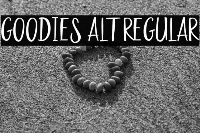 Goodies Alt2 Regular フォント examples