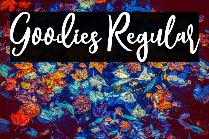 Goodies Regular Example 1