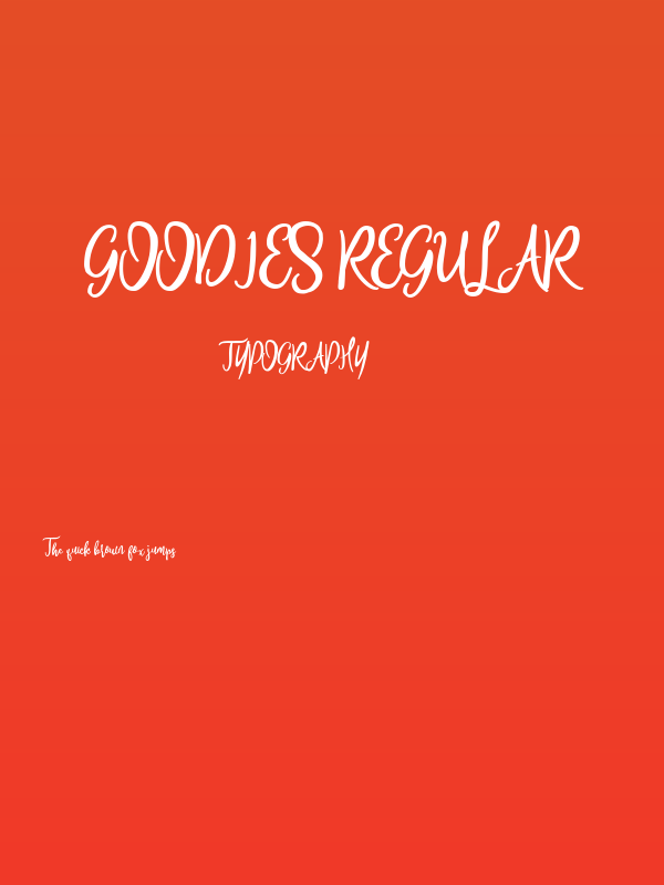 Goodies Regular Poster