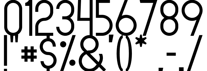 Goodlight Light Font OTHER CHARS