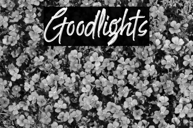 Goodlights Font examples