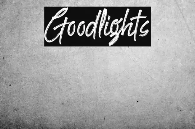 Goodlights Font examples