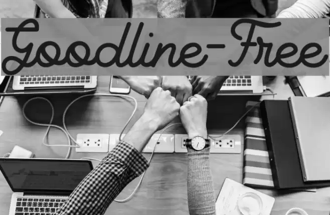 Goodline-Free Font examples