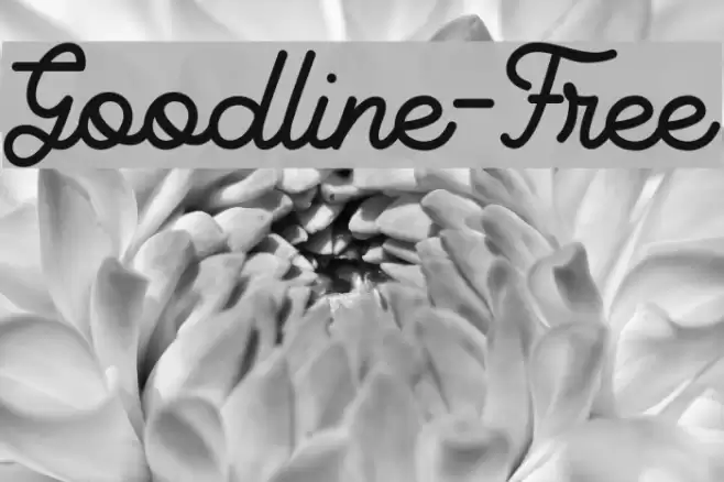 Goodline-Free Font examples