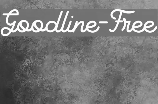 Goodline-Free Font examples