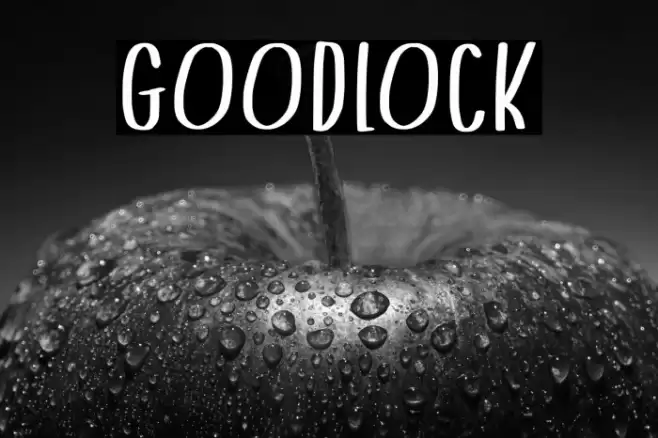 Goodlock Font examples