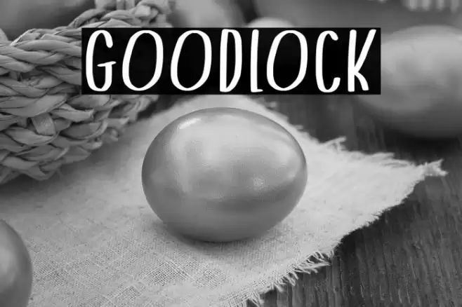 Goodlock Font examples
