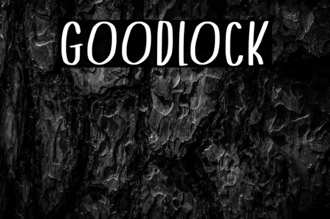 Goodlock Font examples
