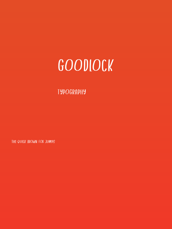 Goodlock Poster