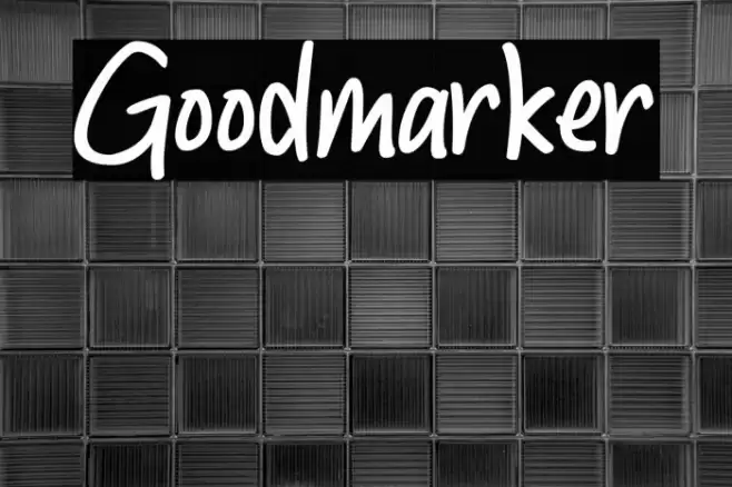 Goodmarker Font examples