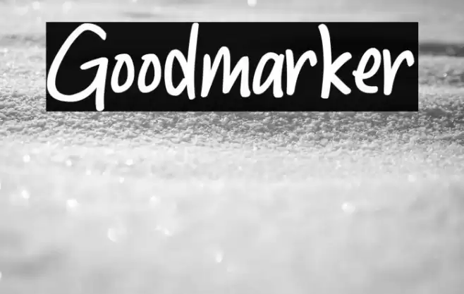 Goodmarker Font examples