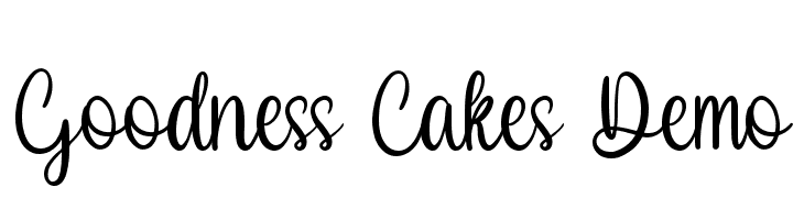 Goodness Cakes Demo  font caratteri gratis