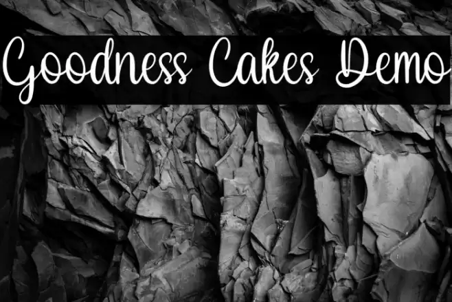 Goodness Cakes Demo Font examples