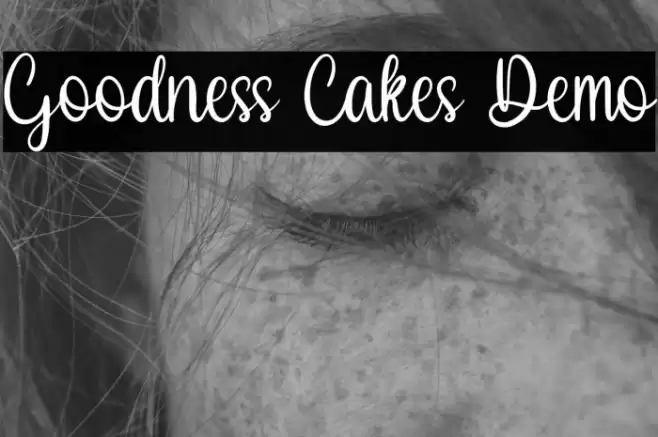 Goodness Cakes Demo Font examples