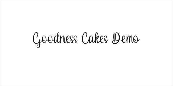 Goodness Cakes Demo Logo