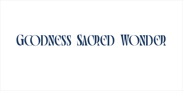 Goodness Sacred Wonder Logo