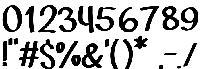Goodnight Goodie Font OTHER CHARS