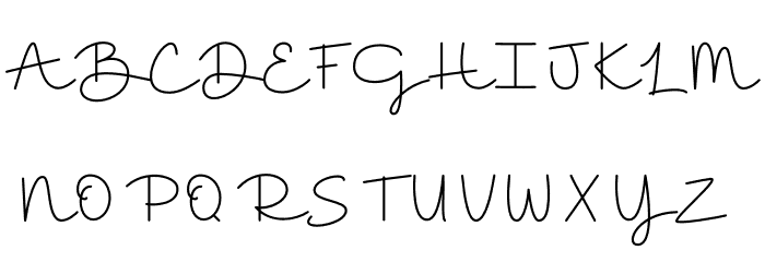 Goodnight Font UPPERCASE