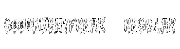 GoodnightFreak-Regular  नि: शुल्क फ़ॉन्ट्स डाउनलोड