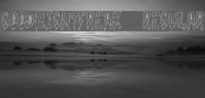 GoodnightFreak-Regular Font examples