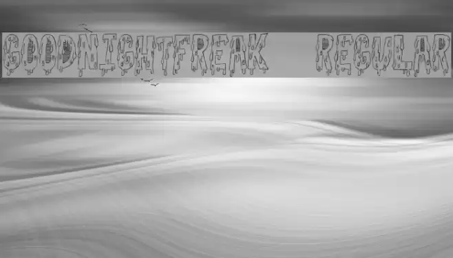 GoodnightFreak-Regular Font examples