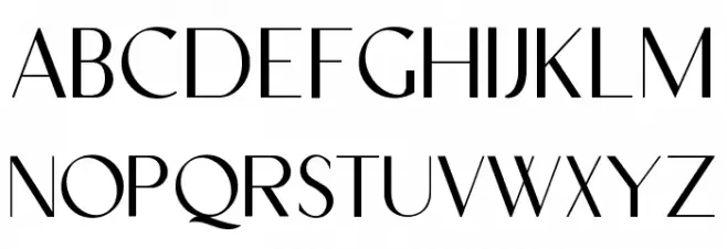 GoodnightLondonSans-Regular Caratteri MAIUSCOLE