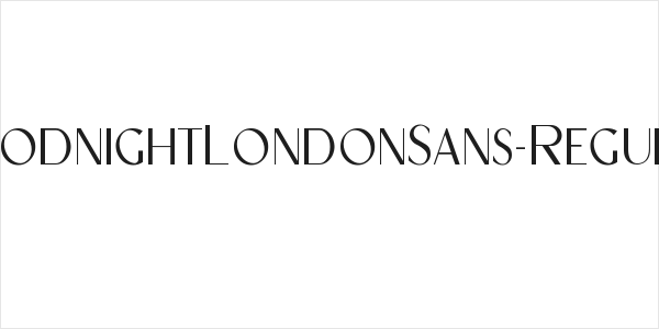GoodnightLondonSans-Regular Logo