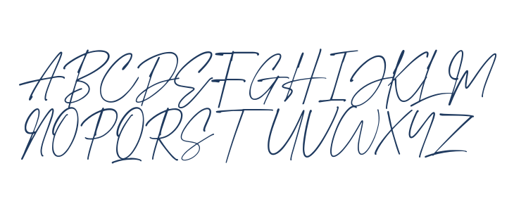 GoodnightLondonScript-Regular Uppercase