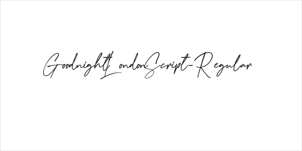 GoodnightLondonScript-Regular Logo
