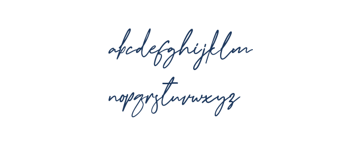 GoodnightLondonScript-Regular Lowercase
