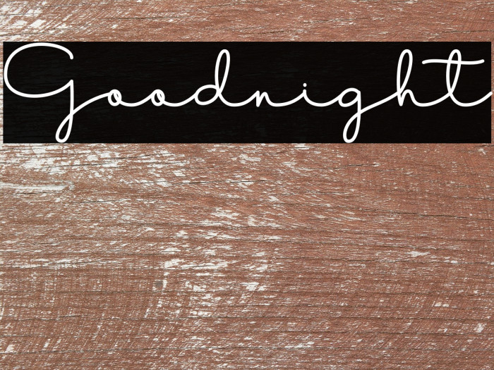 Goodnight Example 1