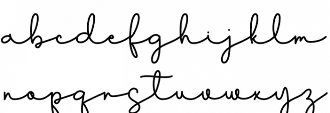 Goodnight Font LOWERCASE
