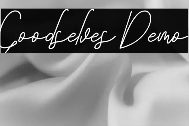 Goodselves Demo Font examples