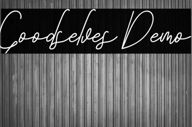 Goodselves Demo Font examples