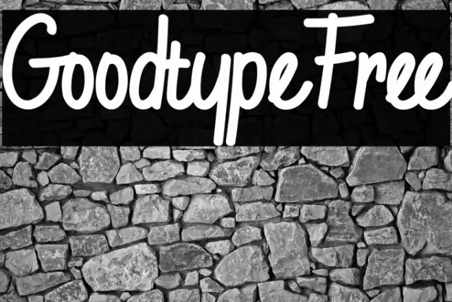 Goodtype-Free Font examples