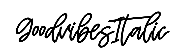 Goodvibes Italic  フリーフォントのダウンロード
