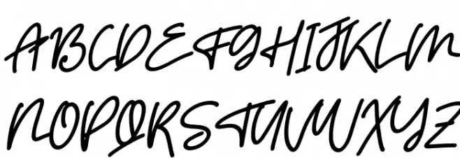 Goodvibes Italic Caratteri MAIUSCOLE