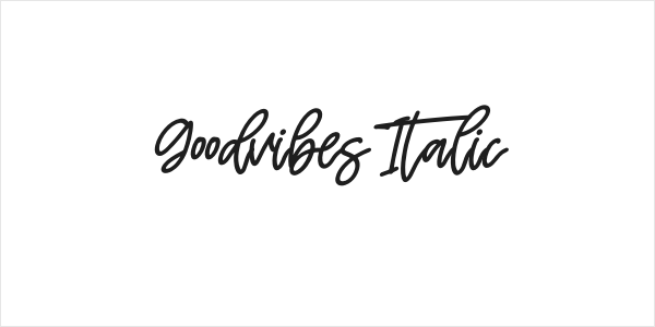 Goodvibes Italic Logo